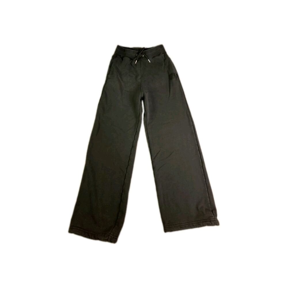 Air Jordan Flight Sweatpants Womens Size S Black French Loose Fit Wide Cotton